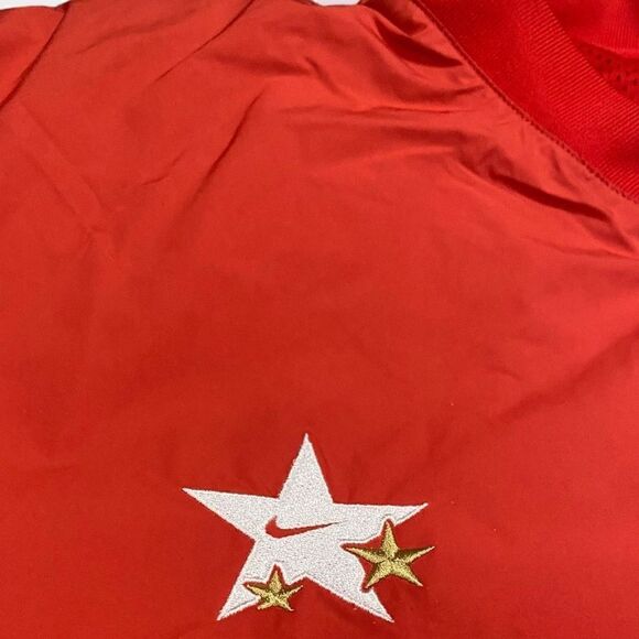 Nike Authentics Warm-Up Shirt “University Red” FN1456-657 Mens size Large New - Picture 4 of 8